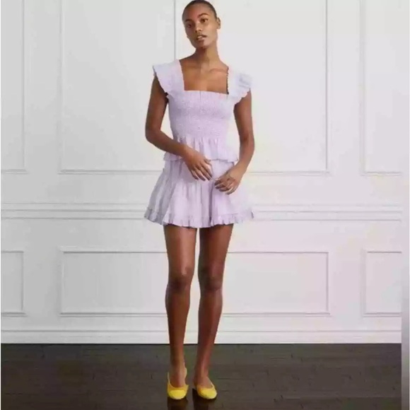 Hill House Dresses & Skirts - NWT Hill House Paz Skirt and Top Set in Purple Linen Stripe XL